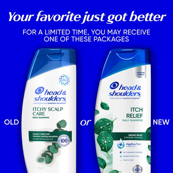Head & Shoulders Dandruff Shampoo, Anti-Dandruff Treatment, Itchy Scalp Care for Daily Use, Paraben-Free - 20.7 fl oz