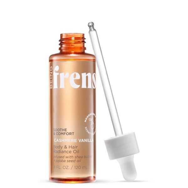 Being Frenshe Cashmere Vanilla Body & Hair Oil with Shea Butter + Jojoba - 4 fl oz