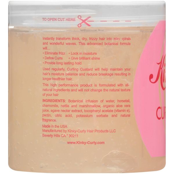 Kinky-Curly Original Curling Custard Natural Hair Styling Gel - 8oz