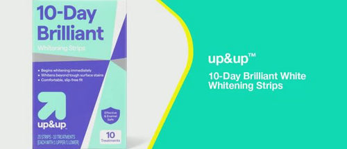 10-Day Brilliant White Whitening Strips - up&up™