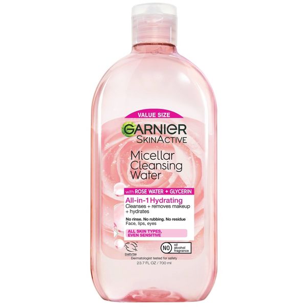 Garnier Micellar Water with Rose Water and Glycerin Hydrating Makeup Remover - 13.5 fl oz