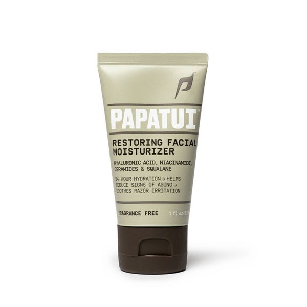 Papatui Restoring Niacinamide and Hyaluronic Acid Paraben-Free Men's Face Moisturizer - Travel Size - 1 fl oz