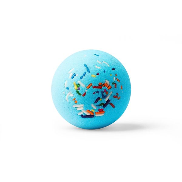Da Bomb Bath Fizzers Cake Blue Confetti Bath Bomb - 3.5oz