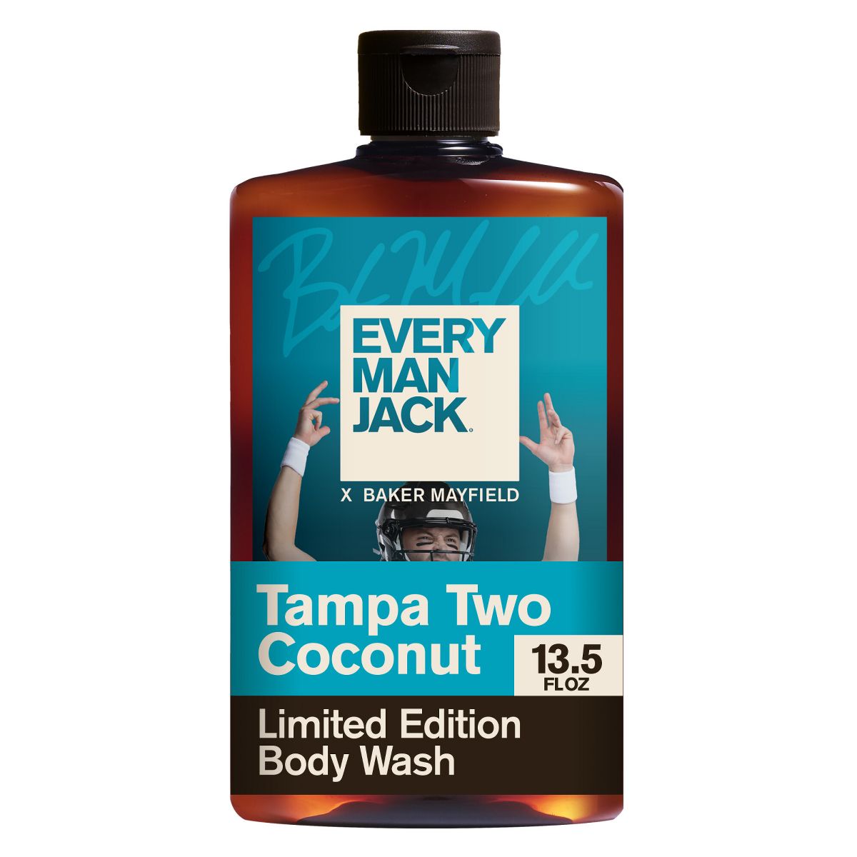 Every Man Jack Limited Edition Baker Mayfield Collection - Hydrating Body Wash - Tampa Two Coconut - 13.5oz