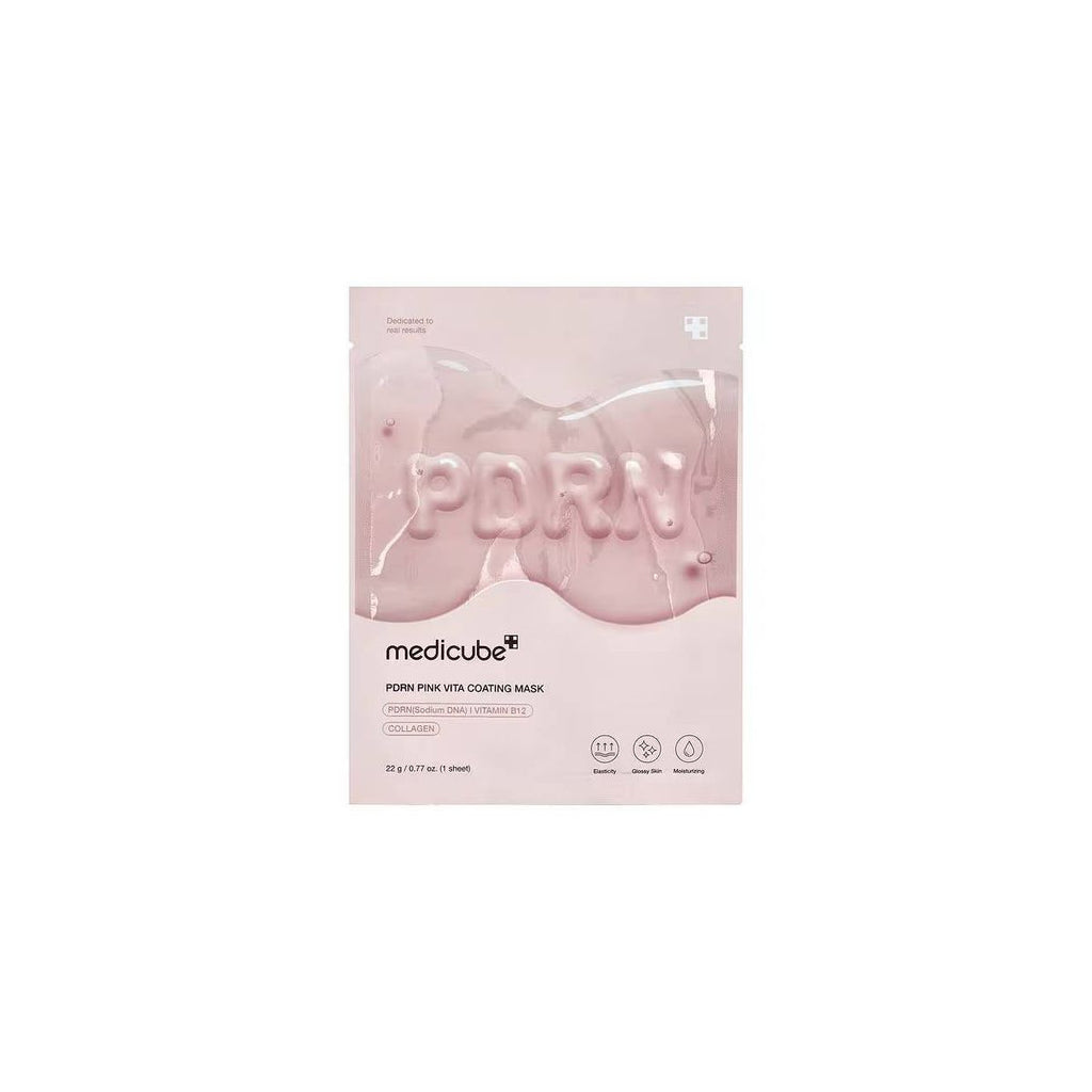 medicube PDRN Pink Vita Coating Face Mask Korean Skincare - 0.77oz