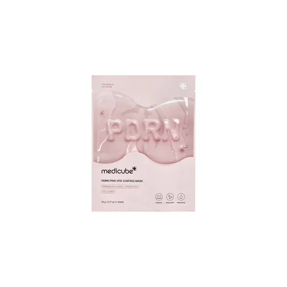 medicube PDRN Pink Vita Coating Face Mask Korean Skincare - 0.77oz