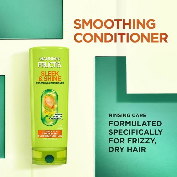 Garnier Fructis Active Fruit Protein Sleek & Shine Shampoo & Conditioner Twin Pack - 24.5 fl oz