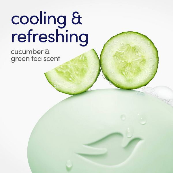 Dove Beauty Cool Moisture Beauty Bar Soap - Cucumber & Green Tea - 4pk - 3.75oz each