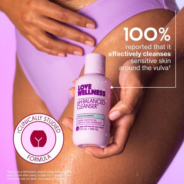 Love Wellness pH Balanced Cleanser Fragrance Free Cleanser - 1 fl oz