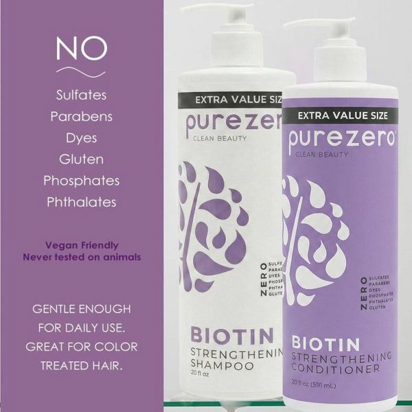 Purezero Biotin Hair Shampoo - 20 fl oz