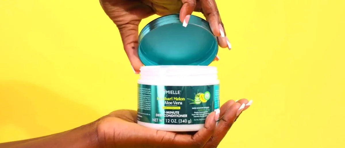 Mielle Organics Kalahari Melon & Aloe Vera Deep Hydration 2-Minute Deep Conditioner - 12 fl oz