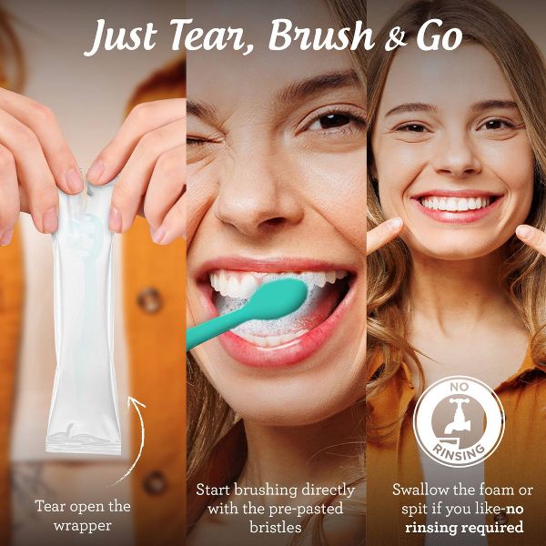 GuruNanda Butter on Gums Pre-Pasted Toothbrushes - 5ct