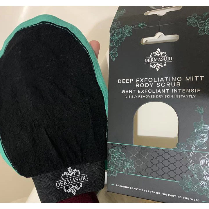 Dermasuri Deep Exfoliating Body Scrub Glove - Whole Body Application, 1 Piece