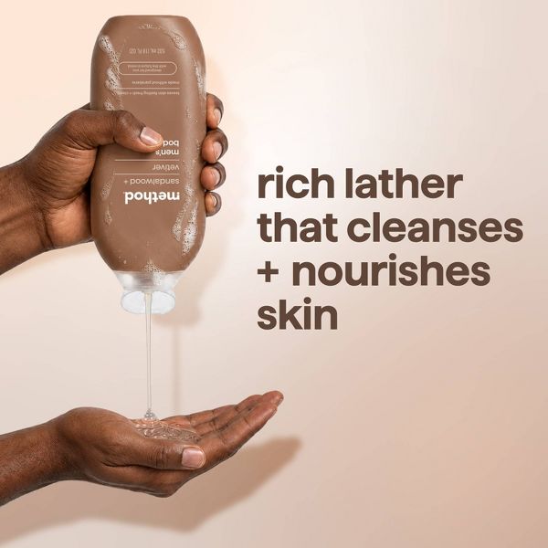 Method Men's Body Wash Sandalwood + Vetiver - 18 fl oz