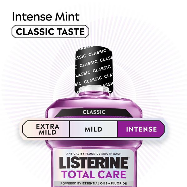 Listerine Total Care Anticavity Fluoride Intense Mouthwash - Mint - 1L