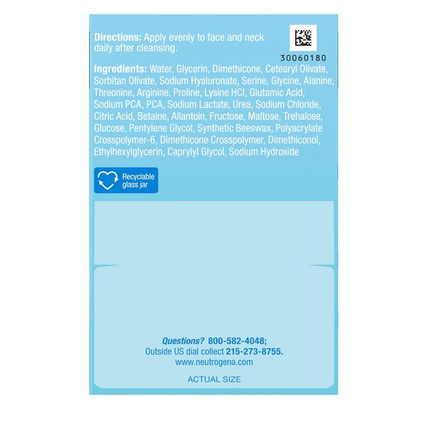 Neutrogena Hydro Boost Water Gel Cream Face Moisturizer with Hyaluronic Acid for Normal to Dry Skin - Fragrance Free - 0.5 fl oz