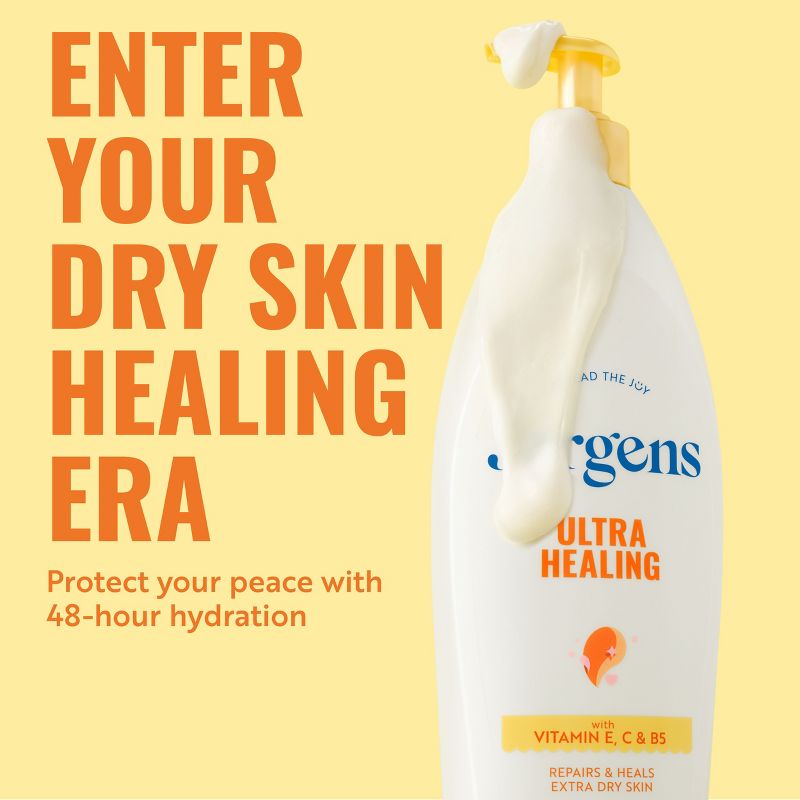 Jergens Ultra Healing Body Lotion Moisturizer for Dry Skin with Vitamins C, E and B5 - 10 fl oz