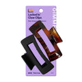 Gimme Beauty Locked In Claw Clips for Thick Hair - Black/Tort - 2ct