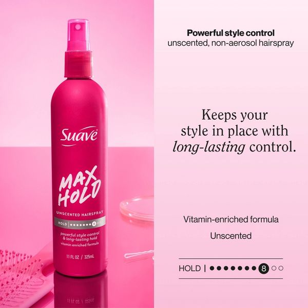 Suave Max Hold Unscented Non Aerosol Hairspray - 11 fl oz