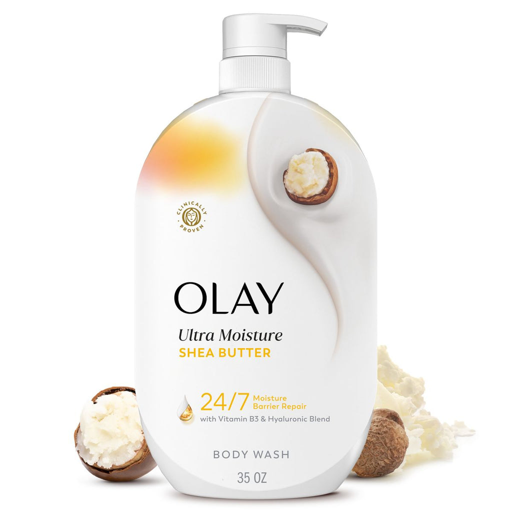 Olay Ultra Moisture Shea Butter, Vitamin B3 and Hyaluronic Blend Body Wash - 35 fl oz