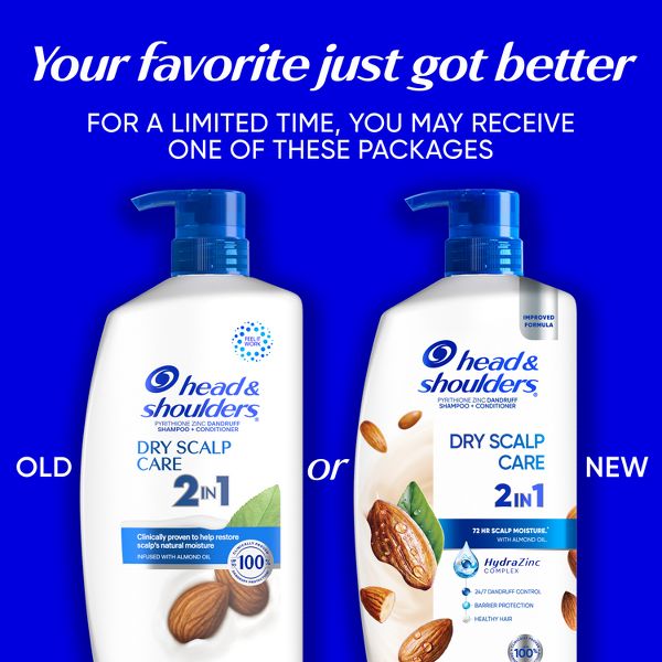 Head & Shoulders Dry Scalp Care 2-in-1 Anti-Dandruff Shampoo and Conditioner with Almond Oil - 28.2 fl oz