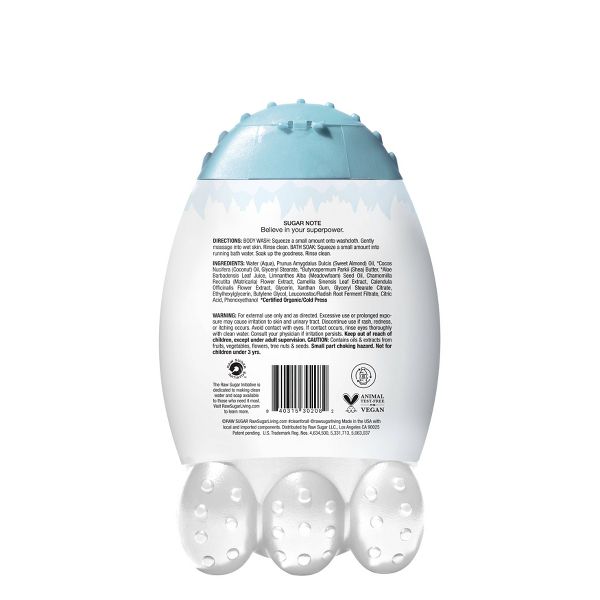 Raw Sugar Kids' Body Wash + Bath Soak - Fragrance Free - 12 fl oz