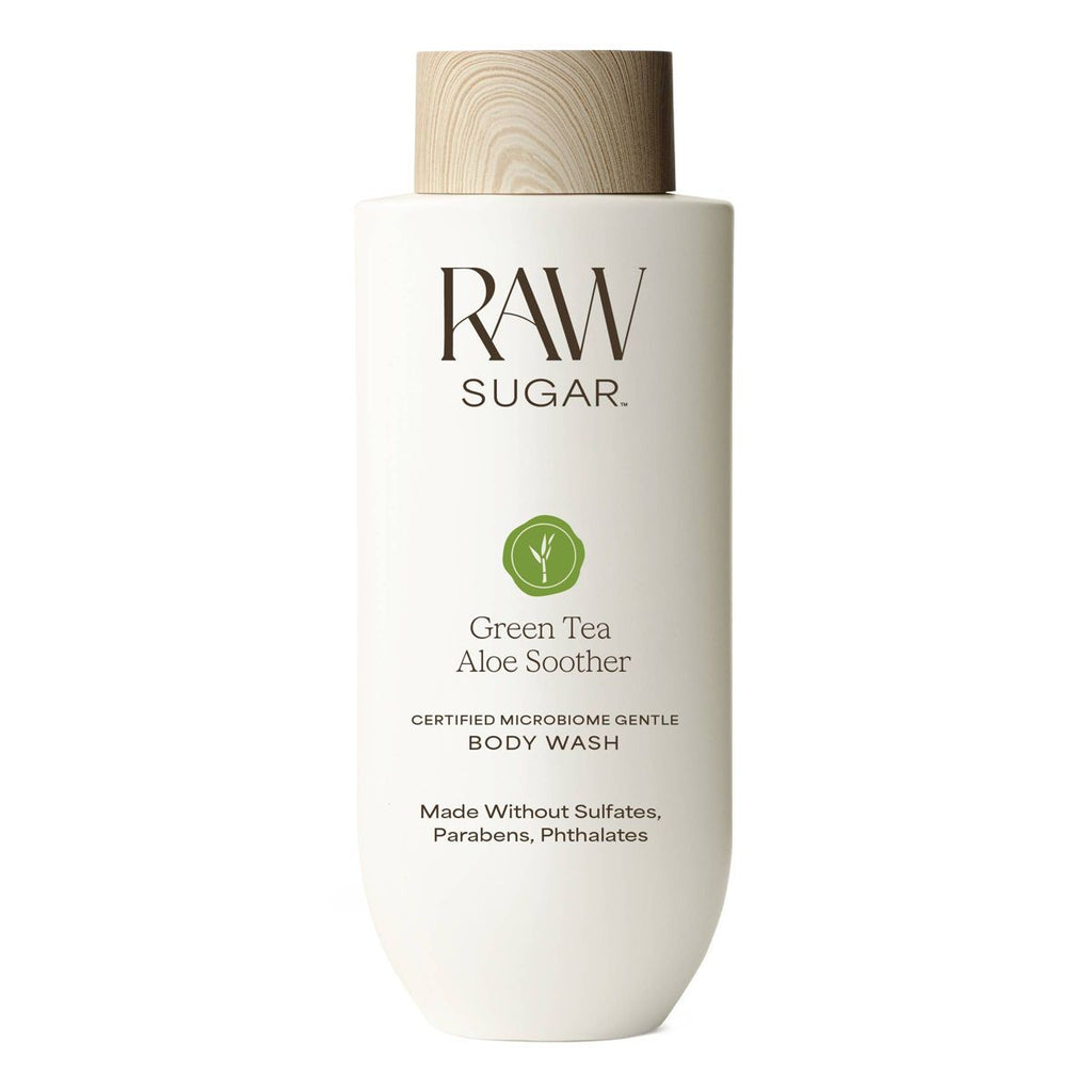 Raw Sugar Gentle and Hydrating Body Wash - Green Tea Aloe Soother - 20 fl oz