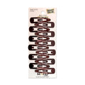scünci Metal Snap Clips - Brown - All Hair - 12pcs