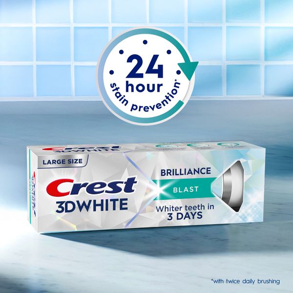 Crest 3D White Brilliance Blast Whitening Toothpaste - 4.6oz