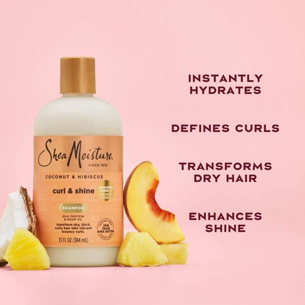 SheaMoisture Coconut & Hibiscus Curl & Shine Shampoo - 3.2 fl oz