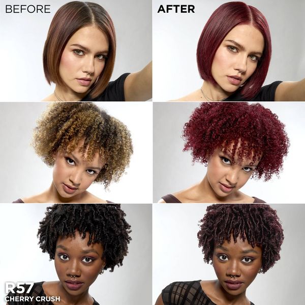 L'Oreal Paris Feria High Intensity Shimmering Color Power Red - R48 Intense Deep Auburn - 1 Kit