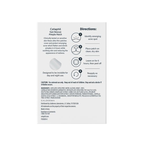 Cetaphil Acne Spot Pimple Patches with Salicylic Acid - 24ct‚Äã