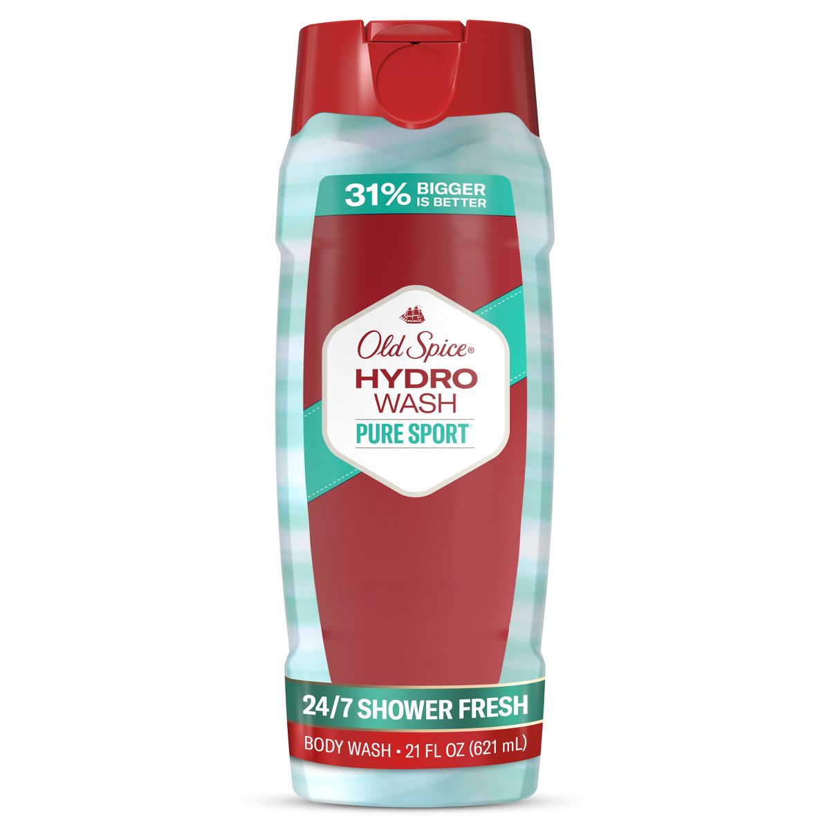 Old Spice Men's Moisturizing Hydro Body Wash - Pure Sport Plus - 21 fl oz