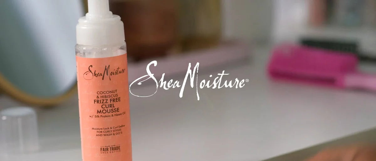 SheaMoisture Coconut and Hibiscus Frizz-Free Curl Mousse - 7.5 fl oz: Shine Enhancing, Sulfate-Free, Daily Use