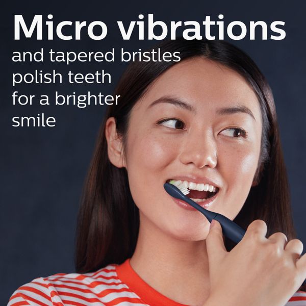 Philips One by Sonicare Battery Electric Toothbrush Model HY1100/01 with Travel Case and Brush Head - Coral