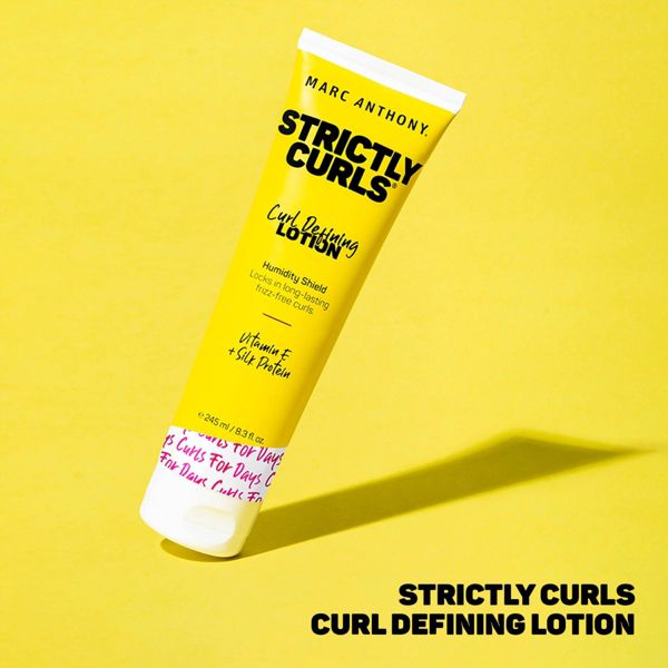 Marc Anthony Strictly Curls Curl Defining Lotion Hair Gel & Heat Protectant - Vitamin E - 8.3 fl oz