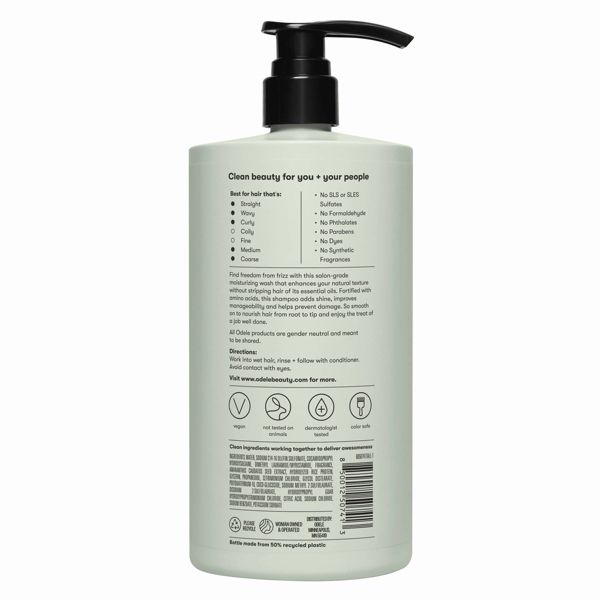 Odele Bulk Smoothing Shampoo for Frizz Control + Shine - 32oz