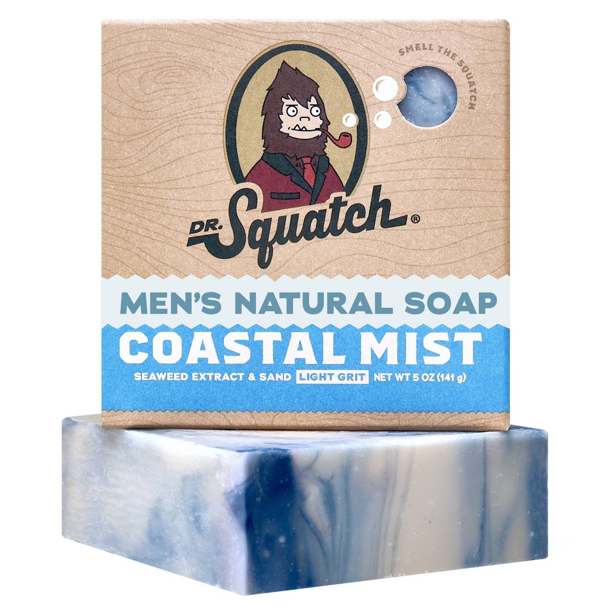 DR. SQUATCH Men's All Natural Bar Soap - Coastal Mist