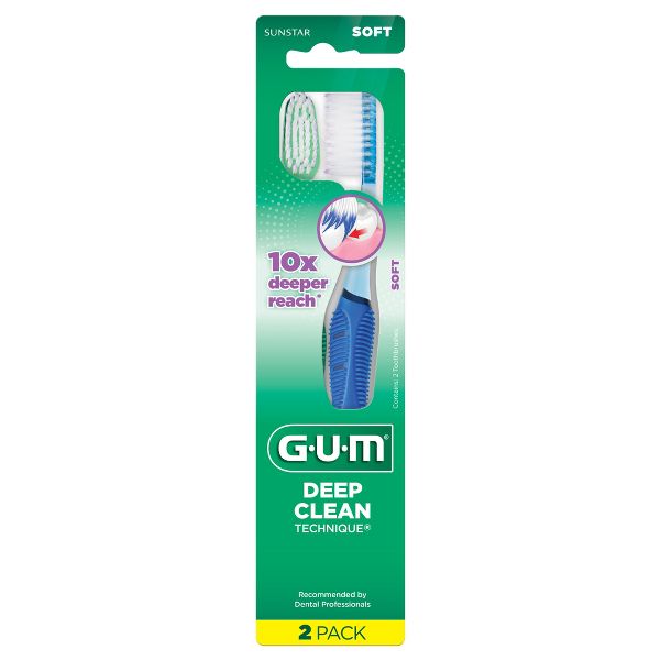 GUM Technique Deep Clean Toothbrushs - 2ct