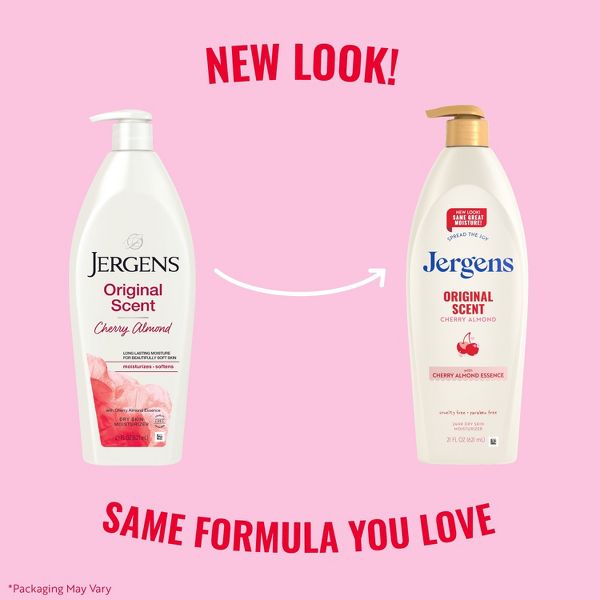 Jergens Original Scent Cherry Almond Moisturizing Body Lotion for Dry Skin - 33.8 fl oz