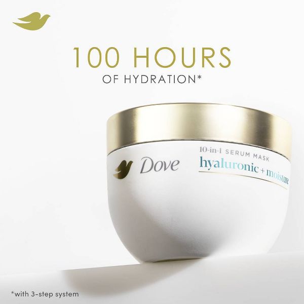 Dove Beauty 10-in-1 Hyaluronic & Moisture Hydration Mask with Hyaluronic Hair Serum - 9.2 fl oz