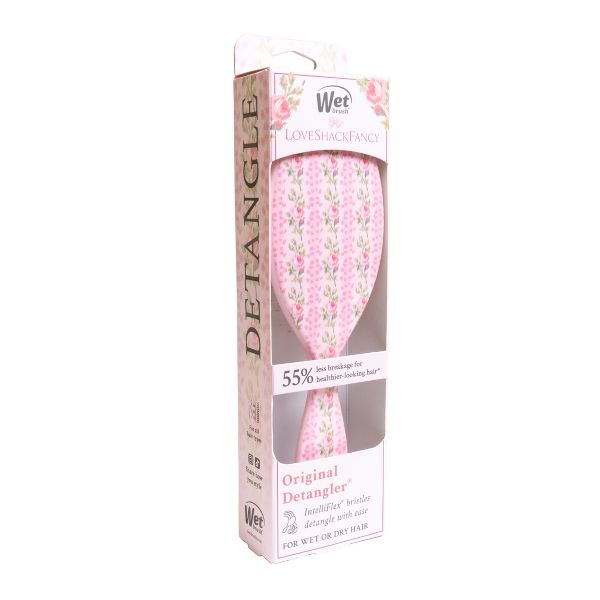 LoveShackFancy x Target – WetBrush Blooming Heirloom Original Detangler Brush Strawberry Macaroon