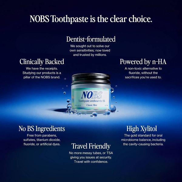 NOBS Toothpaste Tablets - Classic Mint - 1.31 oz