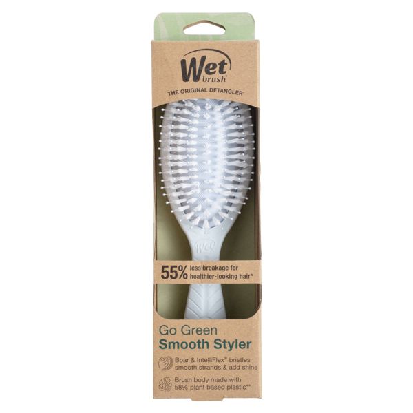 Wet Brush Go Green Treat and Shine Coconut Detangling Hair Brush - Icy Blue