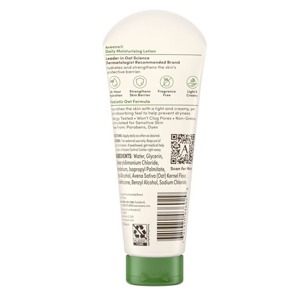 Aveeno Daily Moisturizing Body Lotion for Dry Skin, 2.5oz