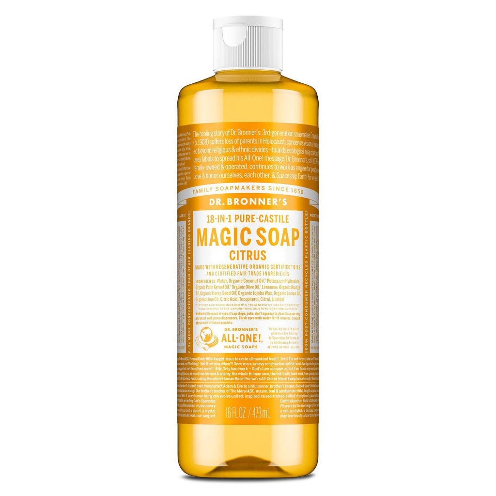 Dr. Bronner's Magic Pure Castile Liquid Soap Bodywash - Citrus - 16 fl oz