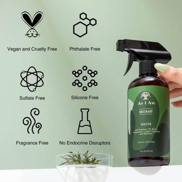 As I Am Rosemary Hair Water - 16 fl oz