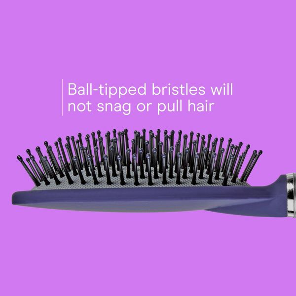 Conair Totally Smooth Detangle Ball-tipped Bristle Cushion Hair Brush
