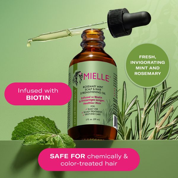 Mielle Organics Rosemary Mint Scalp & Strengthening Hair Oil - 2 fl oz