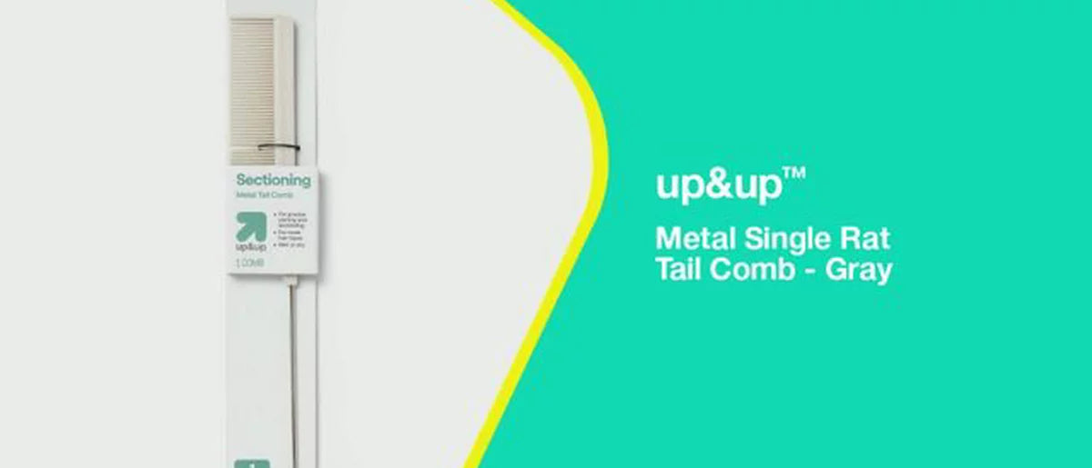 Metal Single Rat Tail Comb - Gray - up&up™